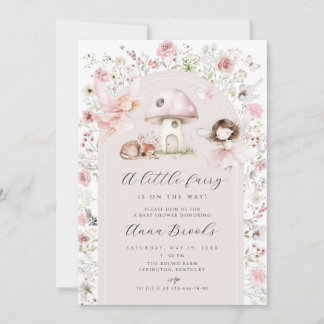 Einladung zur Babyparty Kleine Feen-Girl