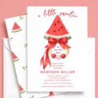 Einladung zur Babyparty Little Sweetie Wassermelon