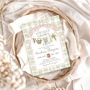 Einladung zur Babyparty 'Locally Grown Girl' in Sa