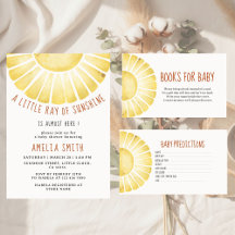Einladung zur Babyparty 'Unser kleiner Sonnenschei