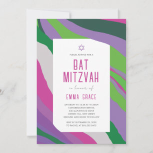 Einladung zur Bat Mitzvah Moderne Abstraktion
