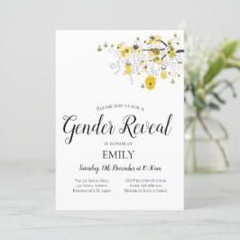 Einladung zur Bee Baby Shower