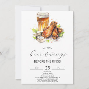 Einladung zur Beer & Wings Couple-Baby-Shower