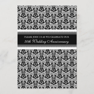 Einladung zur Black Damask 20-Jahres-Jubiläumsfeie