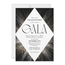 Einladung zur Black-Tie-Gala funkelt