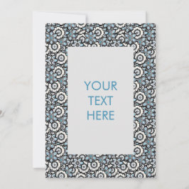 Einladung zur Blankenkarte "Floral Boho Muster"