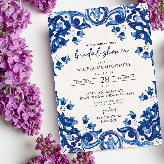 Einladung zur Blauen Bridal Dusche (Von Creator hochgeladen)
