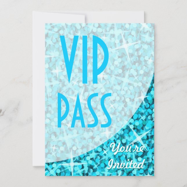Einladung zur Blauen Kurve "VIP Pass" (Vorderseite)