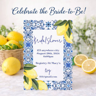 EINLADUNG ZUR BLAUEN LIMONCELLO-BRAUTPARTY