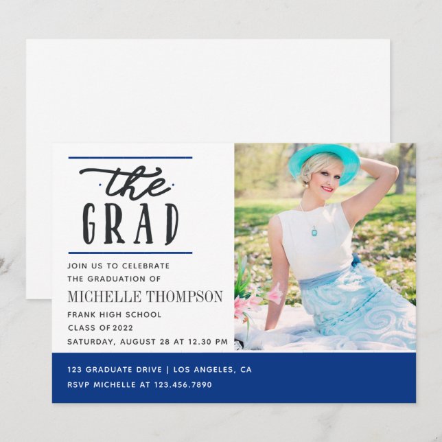 Einladung zur Blauen und Weißen Graduierung (Vorne/Hinten)