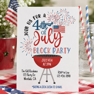 Einladung zur Blockparty am 4. Juli