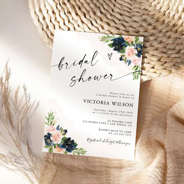 Einladung zur Blumendusche in Rosa (Von Creator hochgeladen)