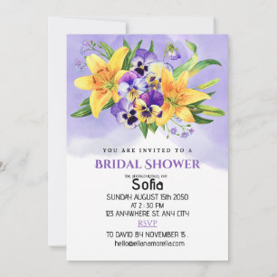 Einladung zur Blumendusche - Lily und Pansy