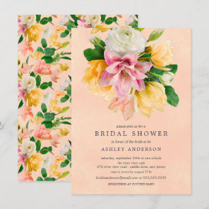Einladung zur Blumendusche Peach Meadow
