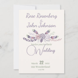 Einladung zur Blumenhochzeit