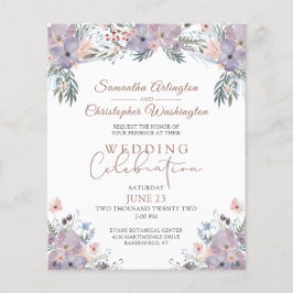 Einladung zur Blumenhochzeit