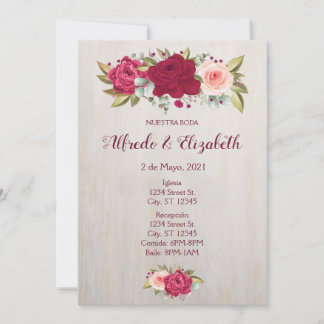 Einladung zur Blumenhochzeit