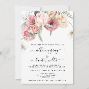 Einladung zur Blumenhochzeit Annabeth