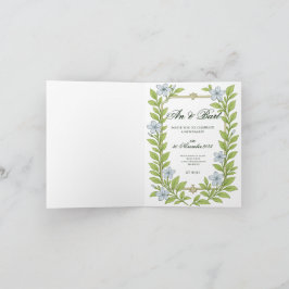 Einladung zur Blumenhochzeit für Senioren