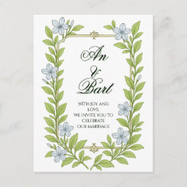 Einladung zur Blumenhochzeit für Senioren