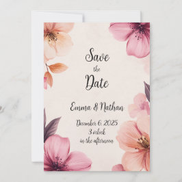 Einladung zur Blütenblütenhochzeit