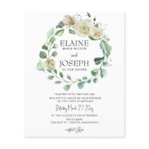 Einladung zur Botanischen Neutralen Blumenhochzeit