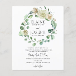 Einladung zur Botanischen Neutralen Blumenhochzeit