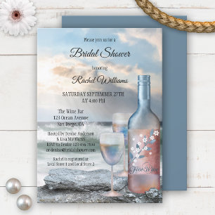 Einladung zur Bridal-Dusche im Meer und Wein