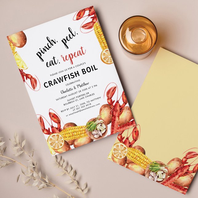 Einladung zur "Budget Crawfish Boil Engagement Par (Von Creator hochgeladen)