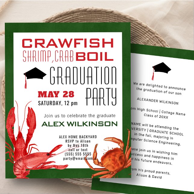 Einladung zur Budgethilfe für Crawfish-Boil-Gradua (Von Creator hochgeladen)