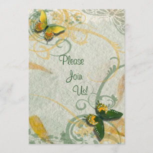 Einladung zur Butterfly-Hochzeit