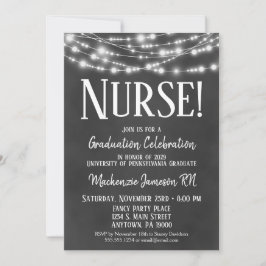 Einladung zur Chalkboard Nurse Graduation Party