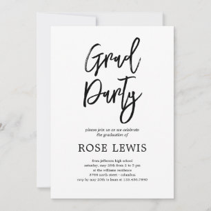 Einladung zur Charm-Graduierungsparty