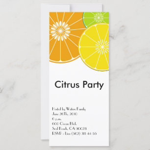 Einladung zur Citrus Party Rack Card