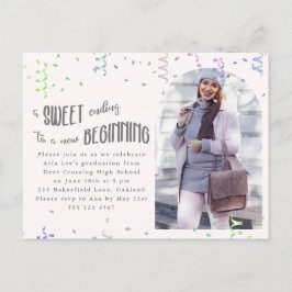 Einladung zur Colorful Confetti Graduation Party