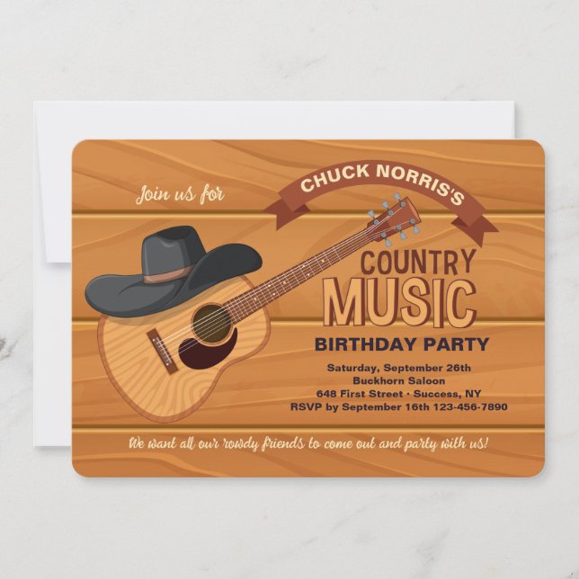 Einladung zur Country Music (Vorderseite)