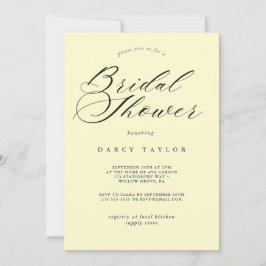 Einladung zur cremefarbenen Brautdusche