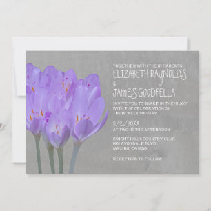 Einladung zur Crocus Hochzeit