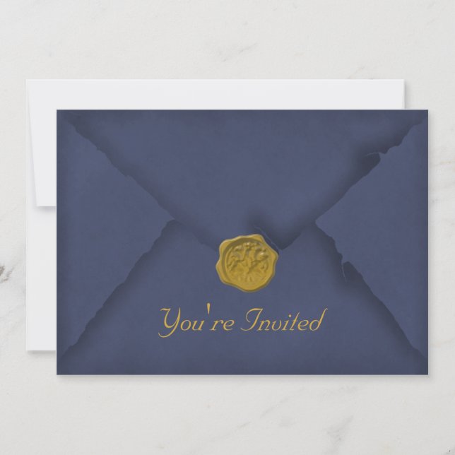 Einladung zur Deep Blue Party (Vorderseite)