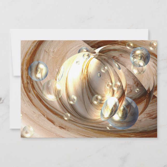 Einladung zur digitalen Abstrakten Kunst (Vorderseite)