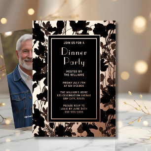 Einladung zur Dinnerparty - Künstlerisch Schwarze