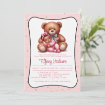 Einladung zur Dream Bear Baby Dusche