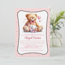 Einladung zur Dream Bear Baby Dusche