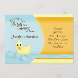 Einladung zur Ducky Baby Shower