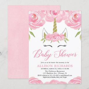 Einladung zur Dusche für ein kleines Mädchen