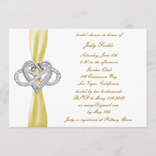 Einladung zur Dusche "Gelbe Unendlichkeit"