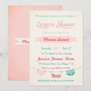 Einladung zur Dusche von Lingerie