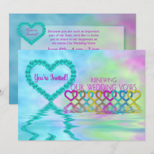 Einladung zur Eheschließung - Rose/Herzen