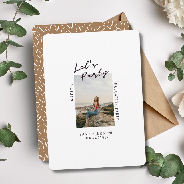 Einladung zur Einladung einer Single Foto Graduati (Von Creator hochgeladen)