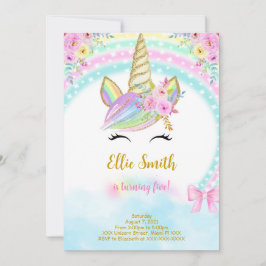 Einladung zur Einladung von Floral Unicorn